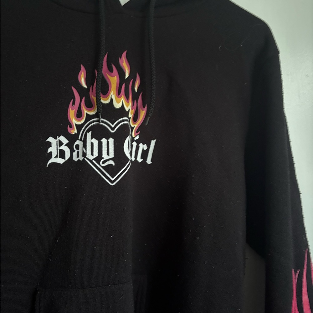 Black baby girl hoodie
